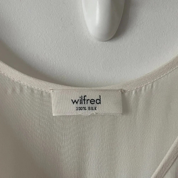 Aritzia Wilfred Bisous Silk Maxi Tank Dress White Cream - Picture 6 of 8